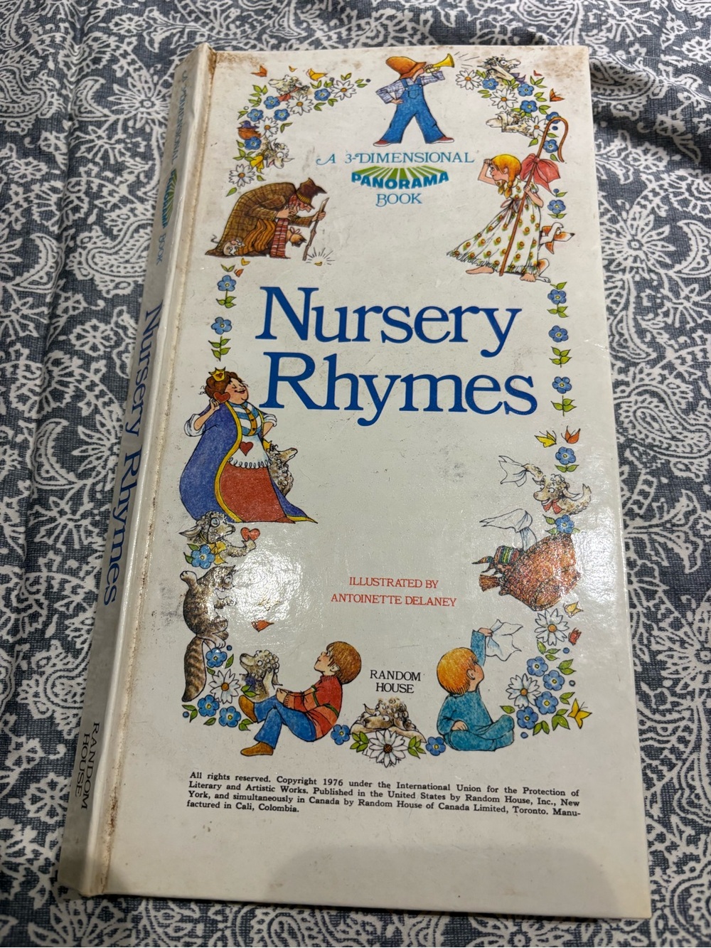 Random House 3D Panorama book Nursery Rhymes vintage